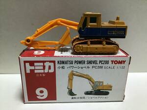 Tomica Red Box 9 Komatsu Power Shovel PC200 Японский перевод