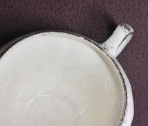 イギリス　ミルク・ジャグとケーキ・プレート2枚　ティー・セット　グリーン花絵　ジェームス・ ケント　イギリスアンティークヴィンテージ_画像4