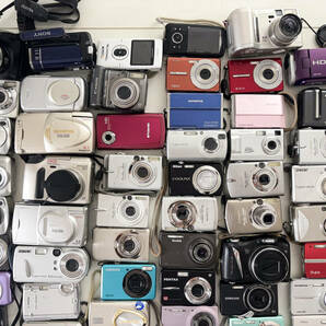 83台 ジャンクデジカメ コンパクトデジタルカメラ 大量 まとめ売り まとめ セット CANON NIKON KODAK OLYMPUS FUJIFILM の画像2