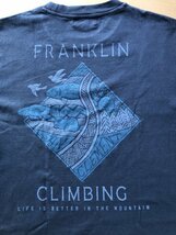 franklin climbing　フランクリンクライミング　Tシャツ　バックプリント 　FC16704A　サイズ6　Mサイズ　ダークグレーブラック色_画像5