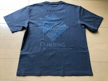 franklin climbing　フランクリンクライミング　Tシャツ　バックプリント 　FC16704A　サイズ6　Mサイズ　ダークグレーブラック色_画像4