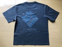 franklin climbing　フランクリンクライミング　Tシャツ　バックプリント 　FC16704A　サイズ6　Mサイズ　ダークグレーブラック色_画像3