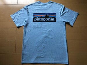 パタゴニア Patagonia P-6ラベル ポケット レスポンシビリ Tシャツ Sサイズ ブルー 胸ポケット　P-6 Label Pocket Responsibili Tee