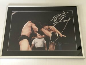  with autograph frame life photograph front rice field day Akira Professional Wrestling AUTO UWF ring s New Japan Professional Wrestling grappling . exhaust k