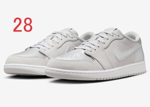 NIKE AIR JORDAN 1 RETRO LOW OG METALLIC SILVER 28㎝ US10 新品 未使用 ナイキ AJ1 メタリックシルバー CZ0790-002