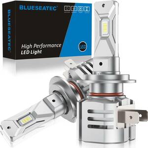 H7 BLUESEATEC H7 LED ヘッドライト 爆光 h7 led フォグランプ 6500k ホワイト 12000LM 5