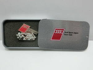 チーム郷 アウディ R8◆ピンバッジ・アルミケース入り/Audi sport japan Team Goh/未使用