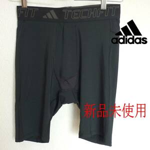 新品未使用◆送料無料◆(メンズL)アディダス adidas 黒 テックフィット トレーニング ショートタイツ ショートパンツ