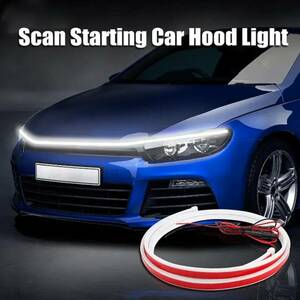 LED tape light car 12V white 180cm LED tape hood light ti light both sides tape truck SUV ultimate thin type waterproof silicon all-purpose goods t301