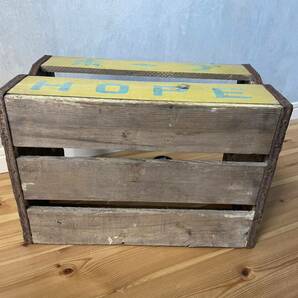 【送料無料】昭和レトロ ホープ木箱 HOPE 古道具 アンティーク ヴィンテージ ビンテージ 収納 ウッドボックス の画像7