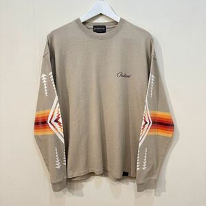 タグ付き 美品 PENDLETON Sleeve Print L/S Tee ペンドルトン 袖 プリント 長袖 Tシャツ Tee Native ネイティブ M キャメル Camel