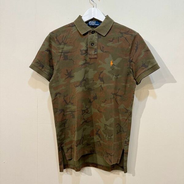 POLO Ralph Lauren Custom Fit Camo Polo Shirt ポロ ラルフローレン カスタムフィット カモフラ ミリタリー 迷彩 柄 半袖 T ポロ シャツ M