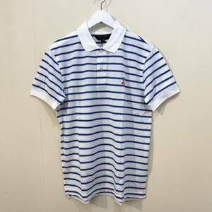 新品 未使用品 BROOKS BROTHERS スーピマ コットン Slim Fit Polo Shirt ブルックスブラザーズ ポロ シャツ 半袖 Tシャツ ボーダー Tee M