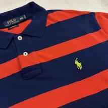 サイズ XXL！ POLO Ralph Lauren Custom Fit Border Polo Shirt ポロ ラルフローレン カスタムフィット ボーダー 半袖 ポロ シャツ T Tee _画像5