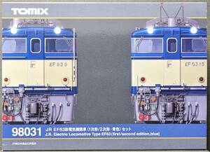 ■TOMIX　98031　JR EF63形電気機関車(1次形/2次形・青色)