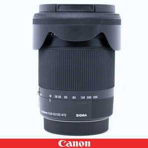 ◇美品◇Canon キャノン用 SIGMA シグマ 18-300mm F3.5-6.3 DC MACRO OS HSM◇元箱 フード 説明書 保証書付属★優れた光学性能16.6倍ズームの画像10