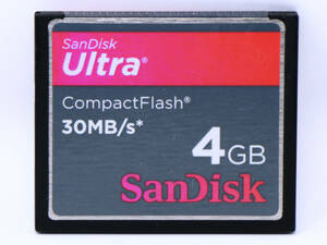 ◆◇希少美品◇CFカード　4GB☆SanDisk Ultra 30MBs CompactFlash★コンパクトフラッシュ◇◆