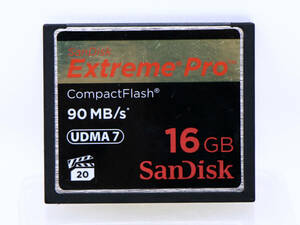 ◆◇希少美品◇CFカード 16GB SanDisk Extreme Pro 90MBs UDMA7 CompactFlash★ケース付き　コンパクトフラッシュ 中古美品◇◆