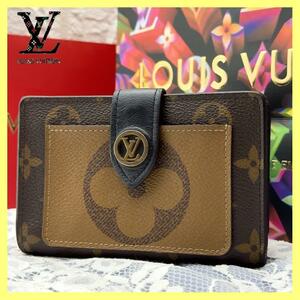  ultimate beautiful goods Louis Vuitton monogram Rebirth Jeury eto folding twice purse 