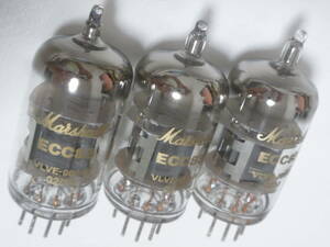 ほぼ新品外し。マーシャル純正 ECC83 真空管。Marshall プリ管 3本セット 12AX7 金文字 ①②③