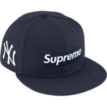 新品 SUPREME MLB Teams Box Logo New Era 7 1/2 シュプリーム ニューエラ ヤンキース New York Yankees CAP 帽子 キャップ_画像1