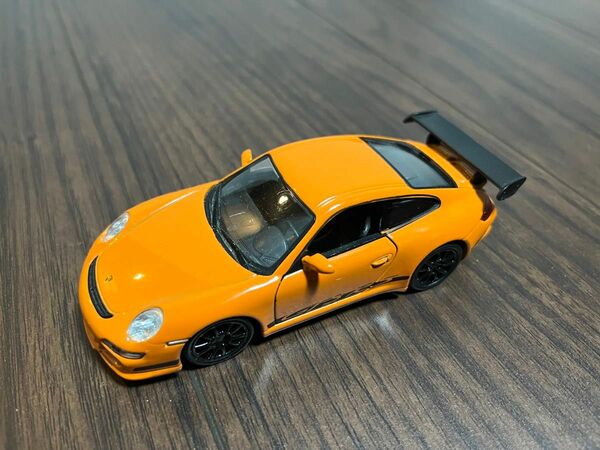 ポルシェ PORSCHE ミニカー 911GT3RS 997前期型 オレンジ 1/43 WELLY社製