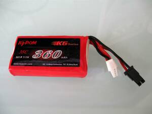 ★HIROBO SRBクオークSG用互換リポバッテリー★☆11.1V 360mAh★