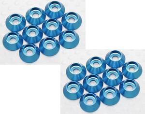 *M3 cap bolt aluminium washer blue anodized aluminum 20 piece 