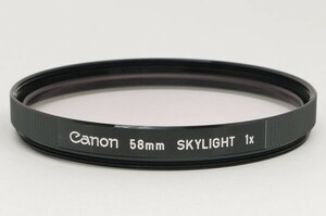 格安スタート!Canon/キャノン/ 58mm SKYLIGHT 1×/定形外発送可能