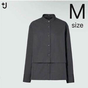 美品 UNIQLO ユニクロ +j スーピマコットンシャツジャケット ジルサンダー ブラウス