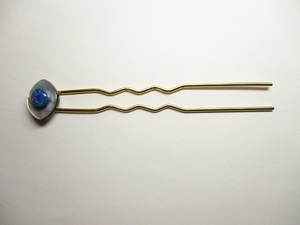 (397) black * opal ornamental hairpin 