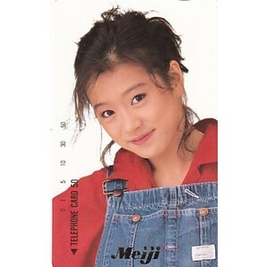 ■H11 中森明菜 明治 テレカ 2の画像1