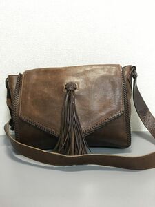 dan genten Dan Genten leather shoulder bag diagonal .. bag Brown 