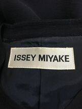 ISSEY MIYAKE イッセイミヤケ ノーカラー ジャケット ネイビー M_画像3