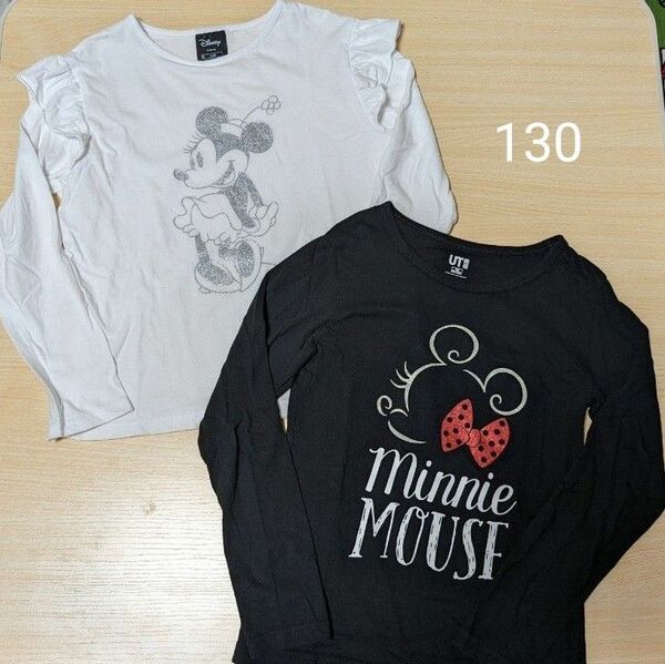 UNIQLO GU 女児 長袖Tシャツ おまとめ Disney 130cm