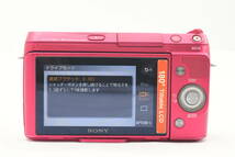 SONY ソニー α NEX-F3 ピンク / E 18-55mm F3.5-5.6 OSS カメラ レンズ (t7762)_画像9