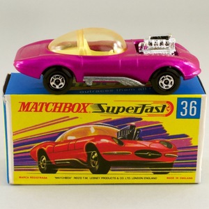 British Match Box (Matchbox) Superast Hot Rod Draguar 36 1970