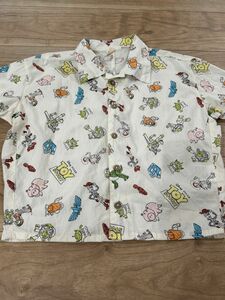 しまむら LITTC リトシー トイストーリー 総柄シャツアロハシャツ 120センチ