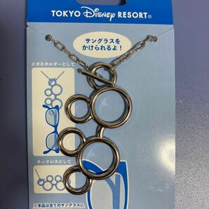 ディズニー　サングラスホルダー　ミッキー　ネックレス　新品　メガネホルダー アクセサリー　