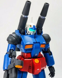 Art hand Auction HG 1/144 Guncannon Guntank Gunpla منتج نهائي مطلي, شخصية, جاندام, منتج منتهي