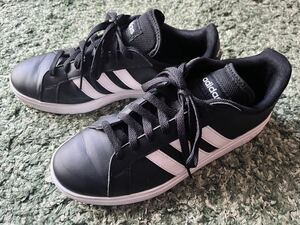 美品使用少 adidas GRANDCOURT BASE 2.0 Mアディダス スニーカー メンズ 27.5 ブラック 黒 グランドコート ベース 2.0M GW9251