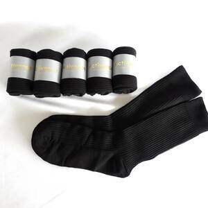  socks men's business socks 24-28cm deodorization anti-bacterial crew socks 6 pair collection black 