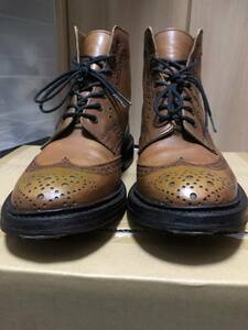 1円開始 Tricker's トリッカーズ SHIPS別注 5634 茶 ブラウン メンズ サイズ8 ストー モールトン 英国 ENGLAND キャンプ アウトドアー　