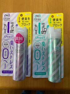 消臭力　Ｄeoxトイレ用スプレー　クリアグリーン　ファインブーケ　２本