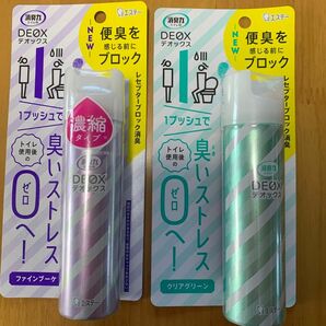 消臭力　Ｄeoxトイレ用スプレー　クリアグリーン　ファインブーケ　２本