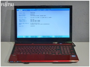 [ Fukuoka ]*1 jpy / Junk / Fujitsu /FMVA56KRY/HDD less /Core i5/8GB/ Blue-ray /15.6 type [FY0430-2]