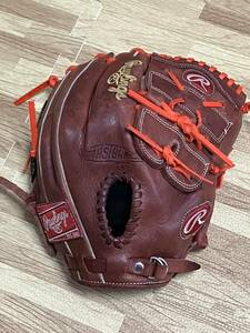 【美品】Rawlings ローリングス 一般 軟式 オールラウンド 野球グローブ HOH ファストバック GR4HH56 シェリー2 右投用 全紐交換済み