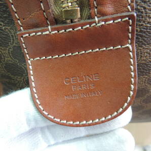 セリーヌ CELINE マカダム ボストンバック  PVCレザー 鍵付の画像6