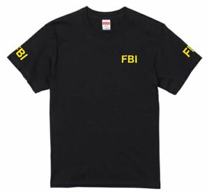 送料無料　FBI 連邦捜査局 捜査員　Tシャツ ブラック L サバゲー