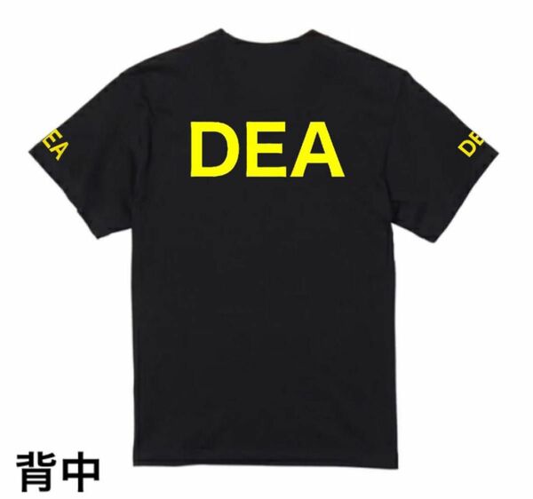 送料無料　DEA 麻薬取締局 捜査員　Tシャツ ブラック L サバゲー